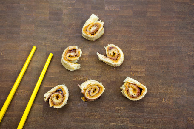 Peanut Butter and Jelly Sushi for Kids