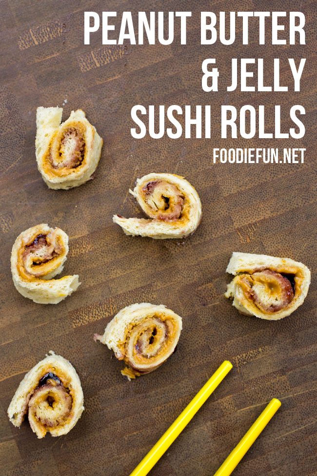 Peanut Butter and Jelly Sushi Rolls