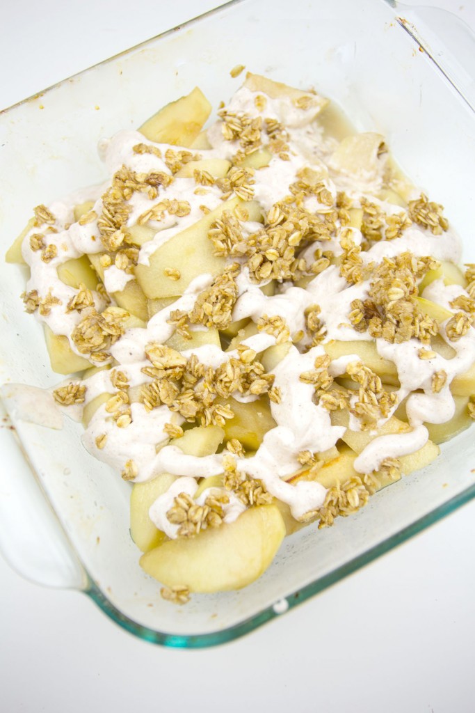 Baked Apples with Yogurt and Granola