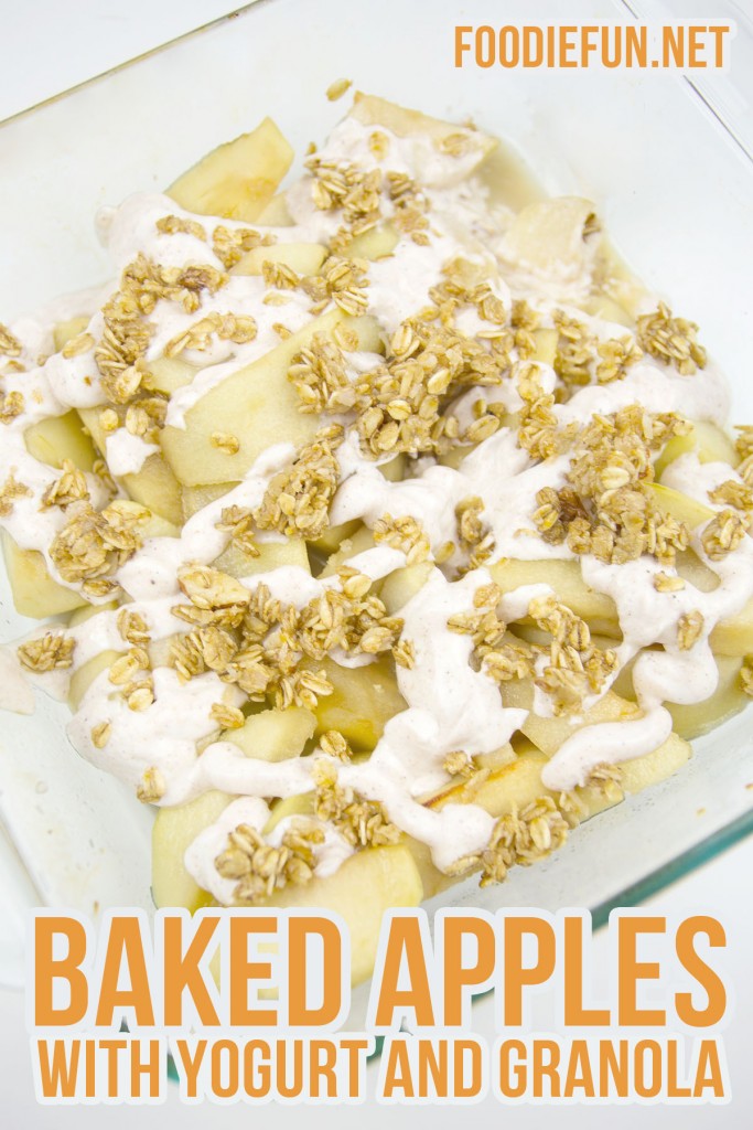 Baked Apples with Yogurt and Granola